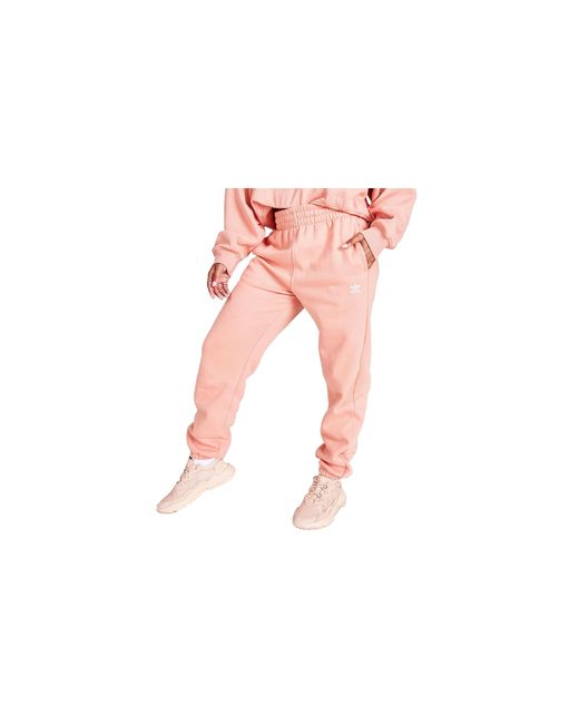 Adidas Black Adicolor Essentials Fleece Joggers "Ambient Blush" H06631"