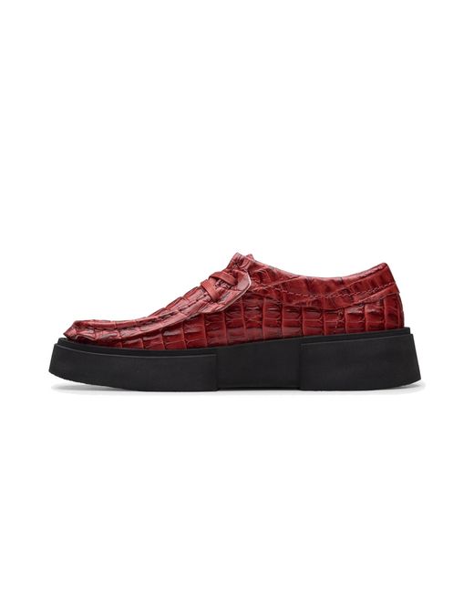 Clarks Red Torview "Martine Rose