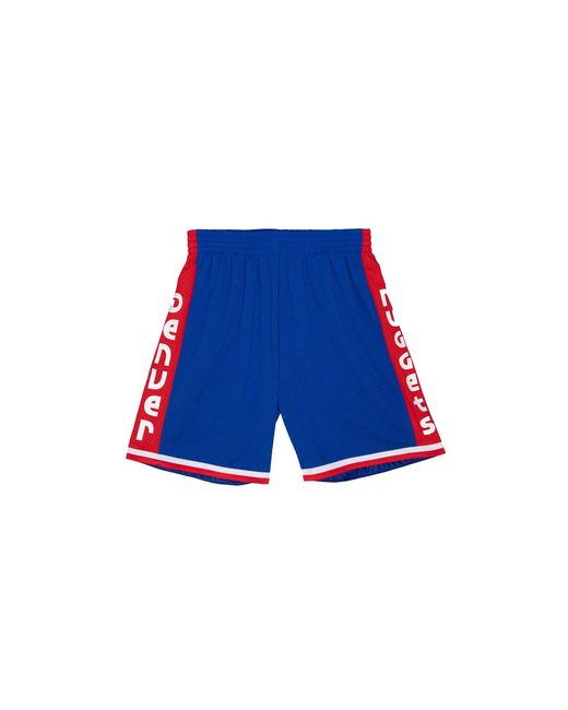 Mitchell & Ness Blue Dark Shorts "Nba Nuggets 1975" Smsh4202 Dnu75Ppproya" for men