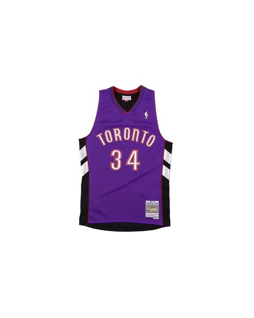 Mitchell & Ness Purple Swingman Jersey "Nba Toronto Raptors 2001-02 Hakeem Olajuwon" Smjylg19085 Trartpr01Hol" for men
