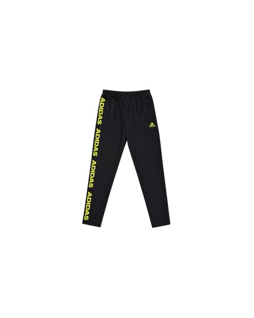 Adidas Black Tiro Asymmetrical Tape Pants H46025" for men