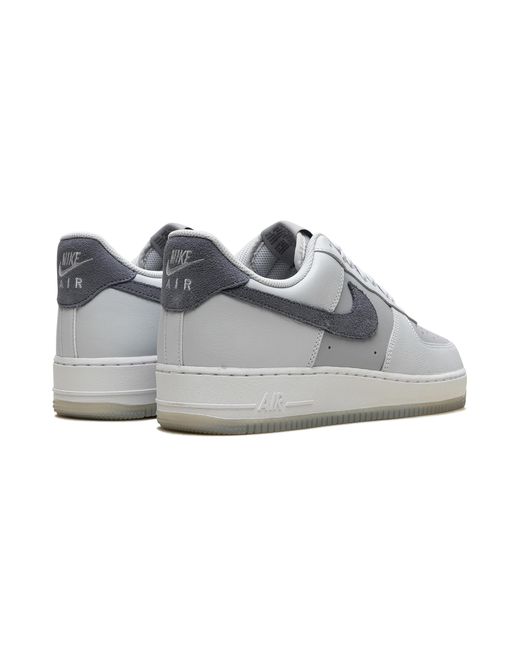 Nike Black Air Force 1 '07 Lv8 "Pure Platinum Light Carbon" Fj4170 001" for men