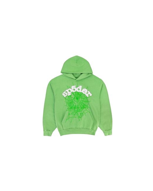 Sp5der Green Web Hoodie & Sweatshirt Sp5 8D Web Slg"