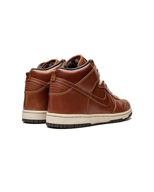 Nike Brown Dunk High Premium "Curry" 305808 771" for men