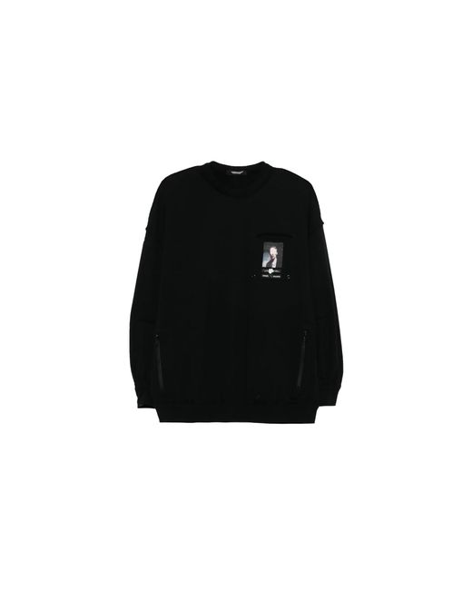 Undercover Black Sweatshirt With Pockets Uc1E48052"