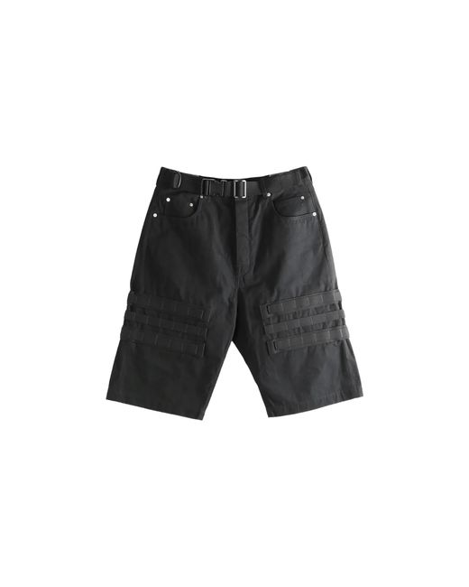 Rick Owens Black Cargo Geth Shorts Rl01F2305 Csl 09" for men