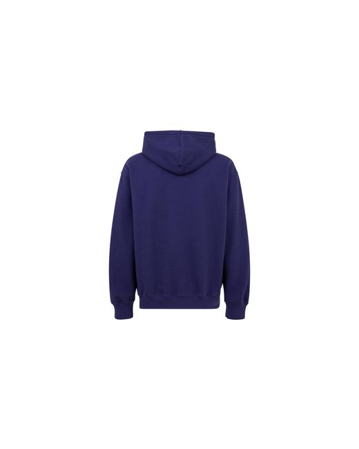 Supreme Blue Denim Logo Hoodie "Ss21" Su11132"