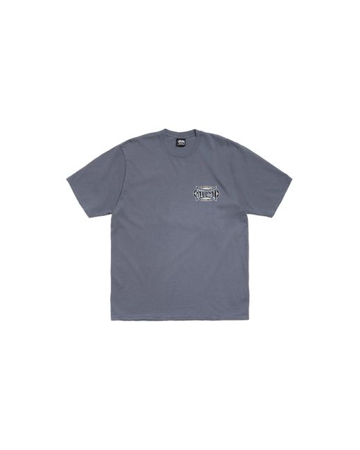 Stussy Blue Champion Oval Pigment Dyed T-Shirt Stus365" for men