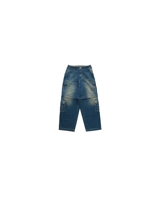 Vetements Black Hip-Hop Cargo Jeans Vintage Uh76Dp350Bg" for men