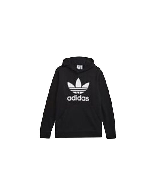 Adidas Black Trefoil Hoodie Cw1240" for men