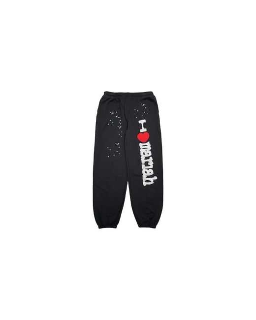 Sp5der Black I Heart Mariah Logo Sweatpants 442"