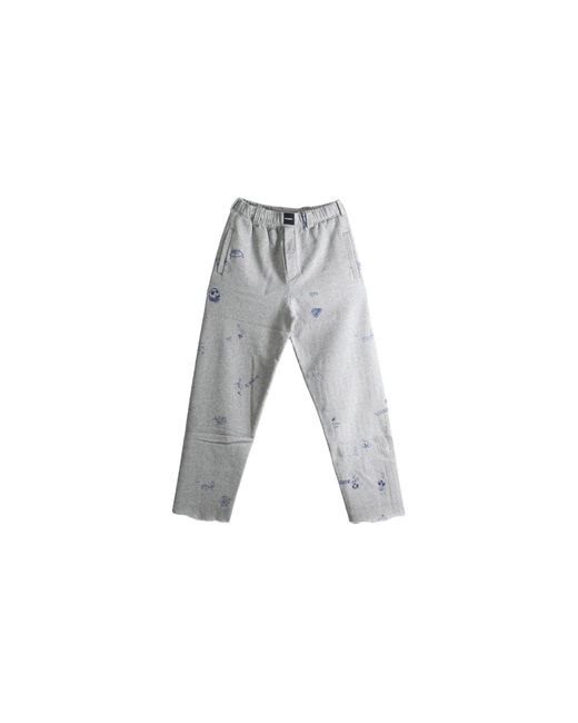 Vetements Black Scribbled Tailored Sweatpants Melange" Mh27Sp179G" for men