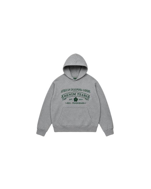 DENIM TEARS Black Adg Hoodie Dt724" for men