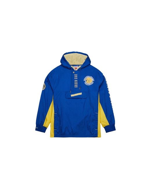 Mitchell & Ness Blue Team Og 2.0 Anorak Windbreaker Vintage Logo "Nba Warriors" Ojpo7093 Gswyyppproya" for men