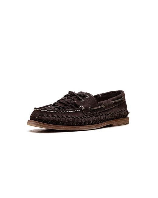 Sperry Top-Sider Black Cup Authentic Original 2-Eye Woven Boat Sho "Other" 17044208" for men