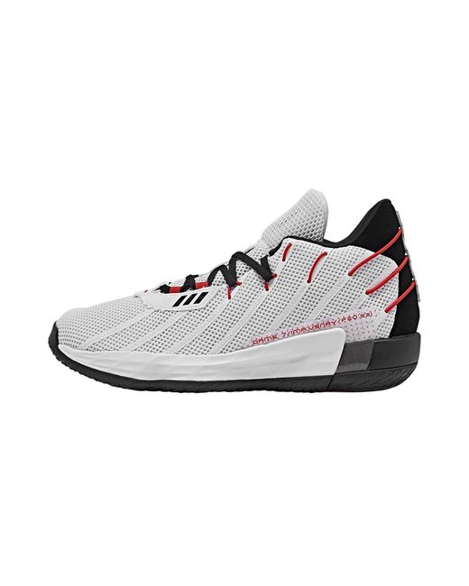 Adidas Black Dame 7 H04387" for men