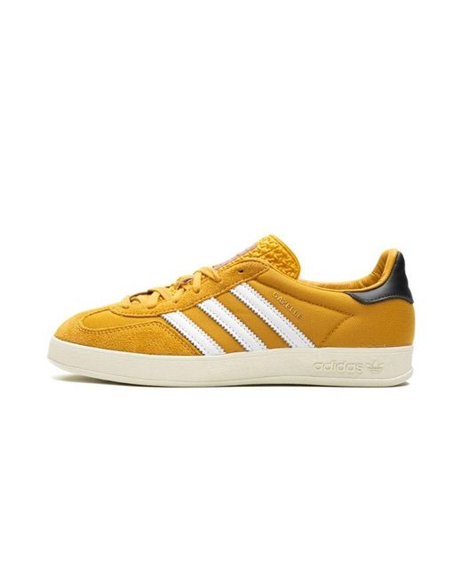 Adidas Black Gazelle Indoor "yellow" Shoes