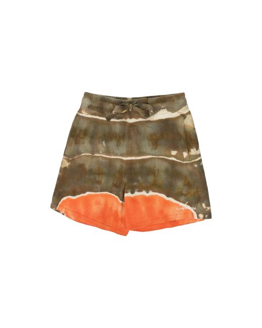 Amiri Green Tie Dye Shorts Ps22Mkp054" for men