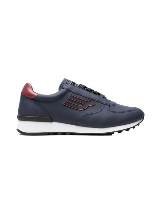 Bally Blue Galaxy Rubberized Leather Trainer Goldy M/029" for men