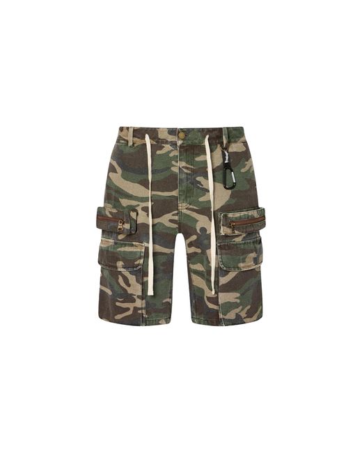 GODSPEED NEW YORK Black Militia Cargo Shorts S16U7Wu6" for men