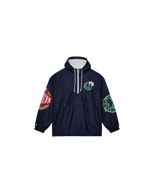 Mitchell & Ness Blue Team Og 2.0 Anorak Windbreaker Mavericks Ojpo5527 Dmayypppnavy" for men