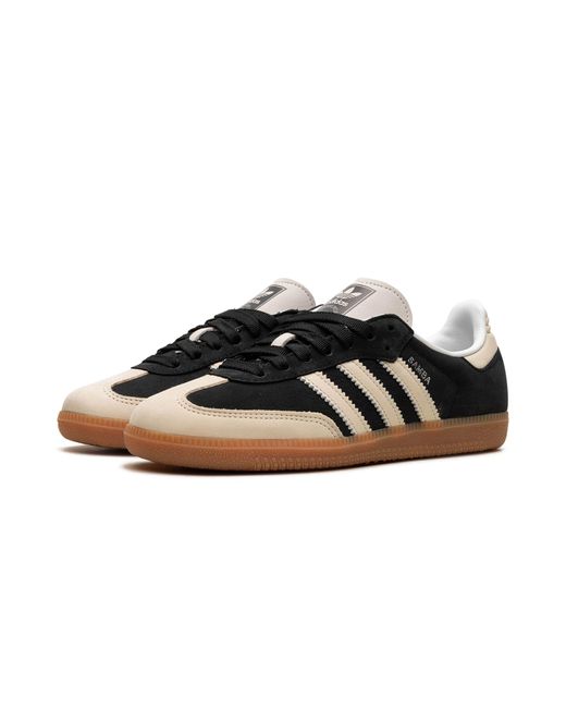 Adidas samba black sale white