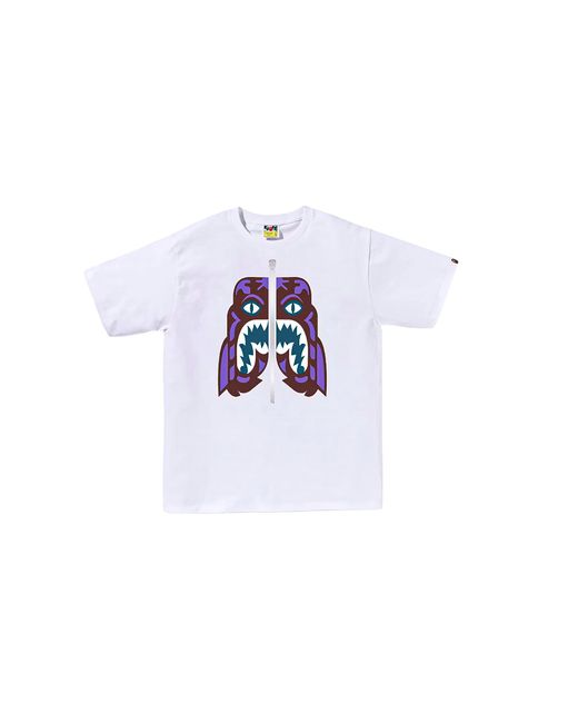 A Bathing Ape Black Colors Tiger T-Shirt 1J30 110 057 Wh" for men