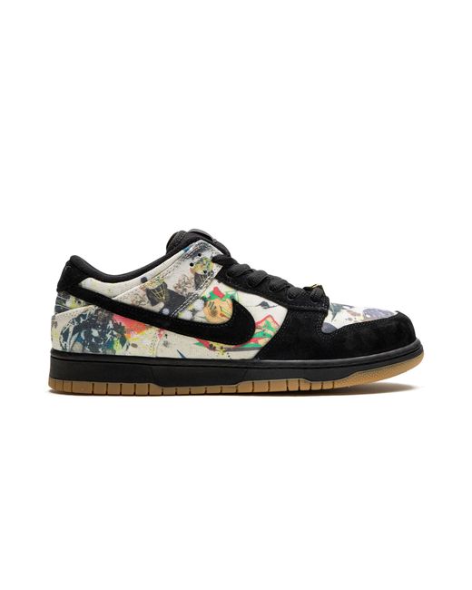 Nike Black Sb Dunk Low "Supreme for men