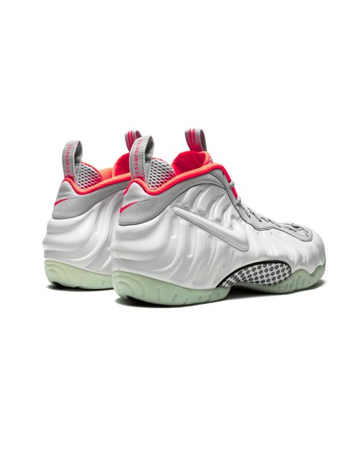 Nike Gray Air Foamposite Pro Prm "Pure Platinum" 616750 003" for men