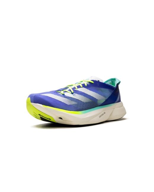 Adidas Blue Adizero Adios Pro 3 "Cobalt Zero Metalic Lucid Lemon" Id3635" for men