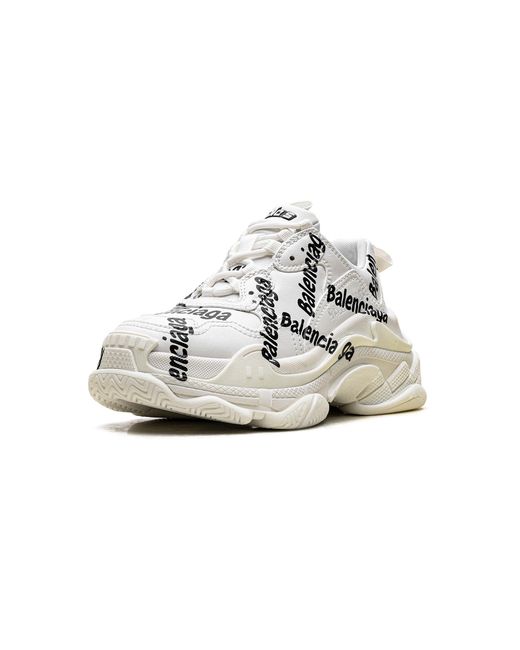 Balenciaga Black Triple S "All Over Logo