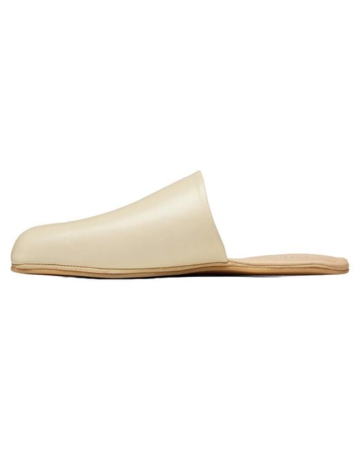 Our Legacy Black Cigarr Slipper "Crema Leather" Ws2257Cc"