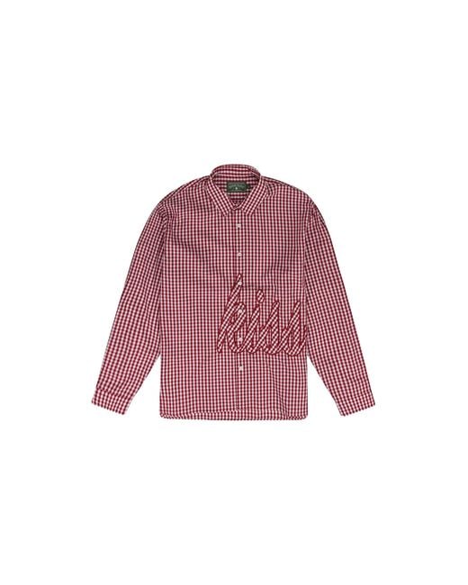 DENIM TEARS Pink Kmg Gingham Button-Up Dt810" for men