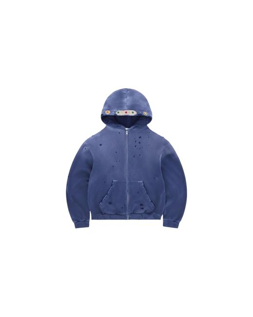 Bravest Studios Blue Sapphire Zip Up Hoodie Bs101"