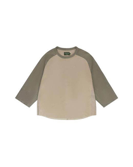 DENIM TEARS Black Raglan Longsleeve T-Shirt Dt851" for men