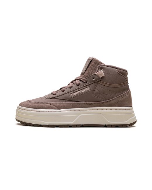 Reebok Brown Club C Geo Mid "Taupe" Gv7035"