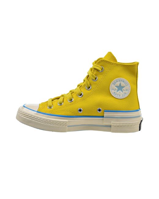 Converse Yellow Chuck 70 Hi "Popped Color" "Speed-Sail-Egret" 568801C"