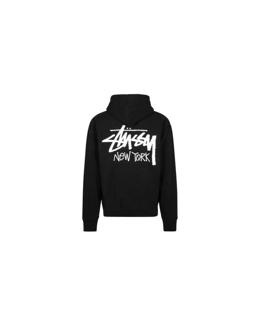 Stussy Black Basic Hoodie "New York Exclusive for men