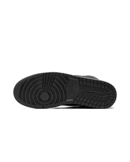 Nike Black Air 1 Mid Se Craft "dark Smoke Red" Shoes for men