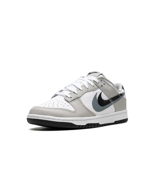 Nike Black Dunk Low "Stencil Swoosh" Fd0661 100" for men