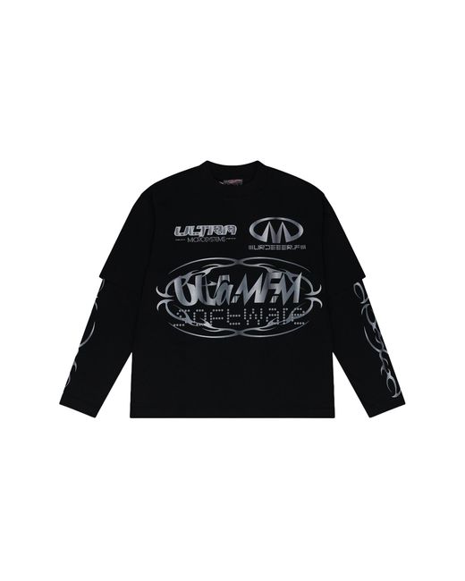Murd333r.fm Black Mfm X Ultra Software Longsleeve T-Shirt Mdr Mtps 0001" for men