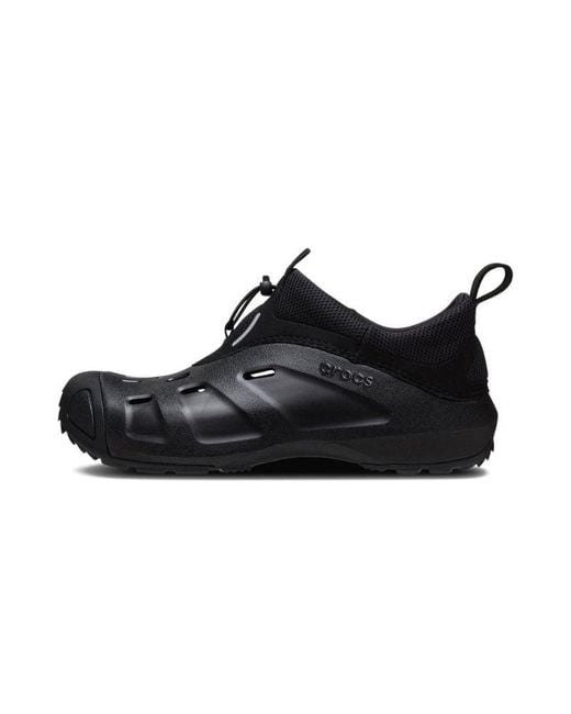 CROCSTM Black Quick Trail Low Hiking Shoes for men