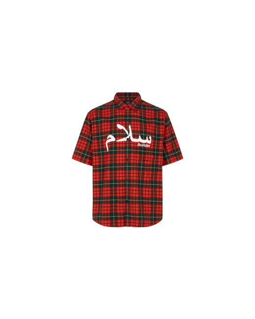 Supreme Red Undercover S/S Flannel Shirt Plaid" Su100012"