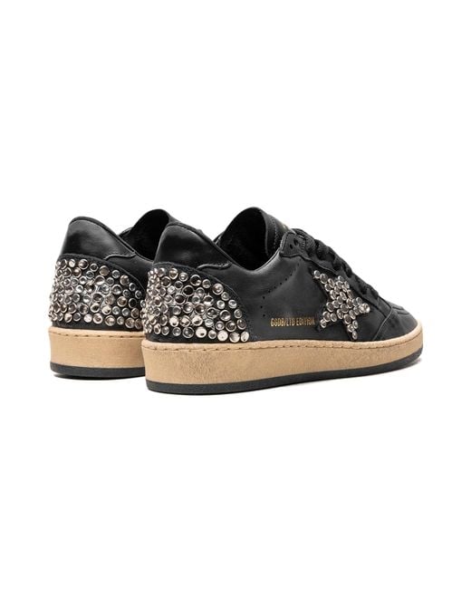 Golden Goose Deluxe Brand Black Ball Star Nappa Upper And Spur Leather Star Shiny Leather Heel With Studs Gwf00117.F004375.90100"