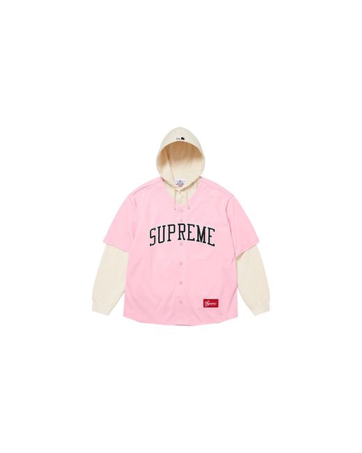 Supreme Black Chicago Sox Hooded Baseball Jersey "Fw25