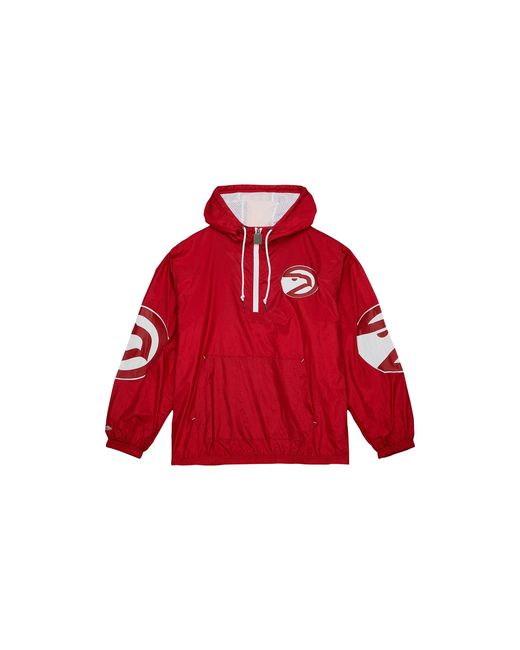 Mitchell & Ness Red Team Og 2.0 Anorak Windbreaker "Nba Hawks" Ojpo5527 Ahayypppscar" for men