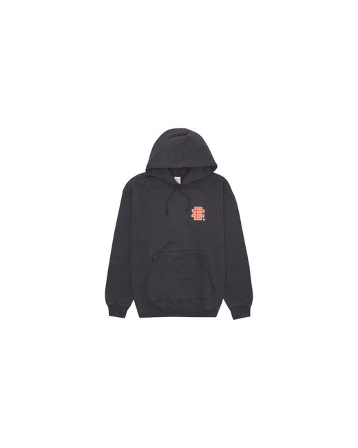 Eric Emanuel Black Ee Basic Hooded Sweatshirt "Ebony Ee843" for men