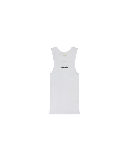 Aimé Leon Dore Black Embroidered Logo Tank Top "Bright" Ss24Ct037 Bright" for men