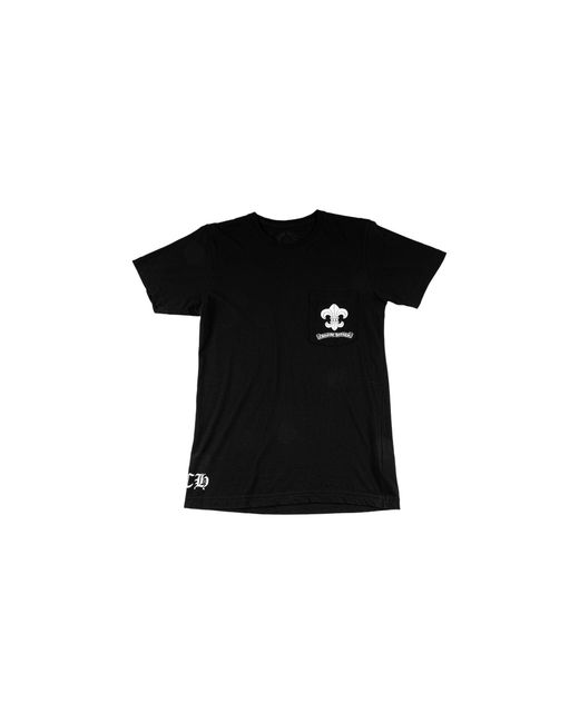Chrome Hearts Black 3 Scout Flower Print T-Shirt Chrm1436" for men