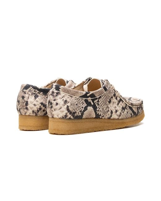 Clarks Black Wallabee Snake Leather" 26179329"